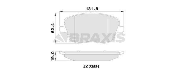 ON FREN BALATASI CORDOBA 1.4 16V 1.4TDI 1.9SDI 1.9 TDI 02> FABIA 1.9 / 2.0TDI 00>