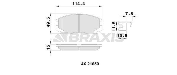 ON FREN BALATASI DAIHATSU TERIOS 1.3 4WD 1.3 VVT I 4x4 1.5 VVT I 01=>