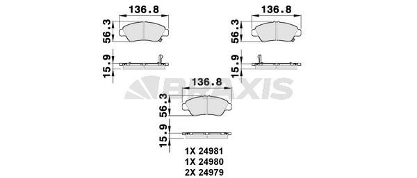 ON FREN BALATASI HONDA JAZZ 2008-2016 CITY SEDAN 2008-> CRZ 2010-2013 INSIGHT 1.3 HIBRIT 09->