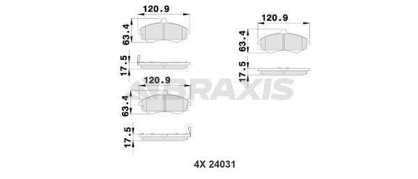 ON FREN BALATASI HYUNDAI ELANTRA 01-03 MATRIX 02-07 MATRIX 07->