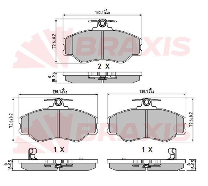 ON FREN BALATASI HYUNDAI H100 MINIBUS 1994-2005 H100 KAMYONET 1993-2003