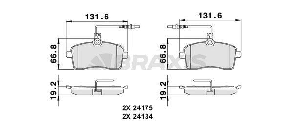 ON FREN BALATASI P407 1.6HDI 110 FAP.1.8 2.0 2.0 HDI 135 FAP 04>FISLI