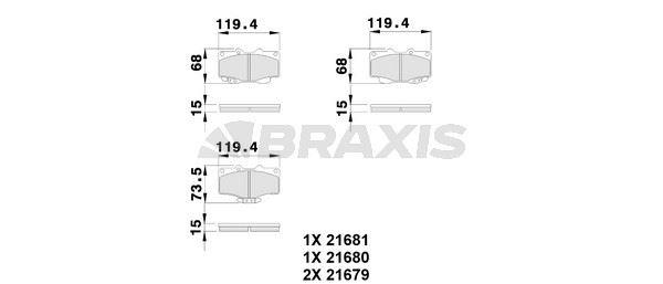 ON FREN BALATASI TOYOTA HILUX 1988-2000 LN 106 4X4 2009-> LANDCRUISER 1996->