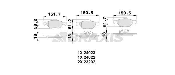 ON FREN BALATASI YARIS VVT I 06>11 YARIS HIBRIT 11> (FRANSA TIPI)