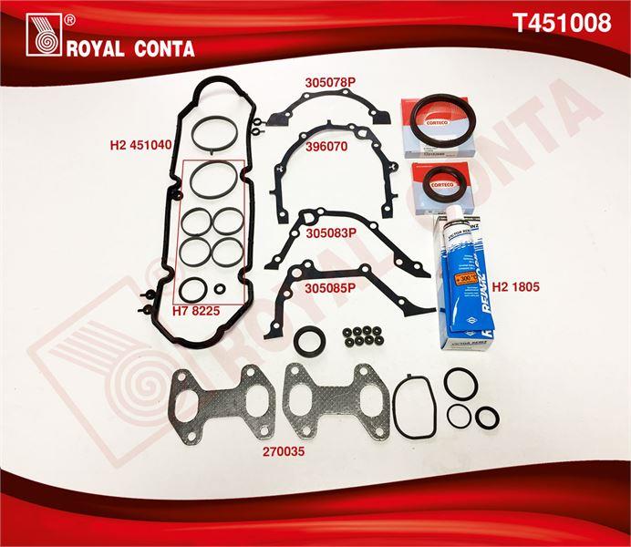 TAKIM CONTA CORTECO KEÇE REINZ SÜBAP LASTİKLİ SİLİNDİR KAPAK CONTASIZ PUNTO PALIO ALBEA LINEA 1.4 8V. FIRE 77HP 350A1.000 MOTOR