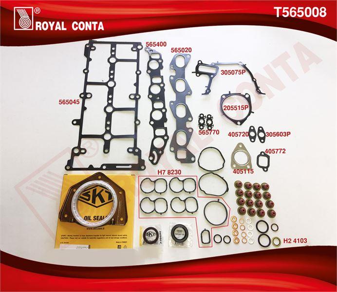 TAKIM CONTA CORTECO KEÇELİ REINZ S.LASTİKLİ SİLİNDİR KAPAK CONTASIZ FIAT BRAVO II  DOBLO  LINEA 1.6 MULTIJET DİZEL