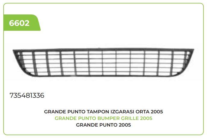 TAMPON IZGARASI ORTA 2005 --> GRANDE PUNTO