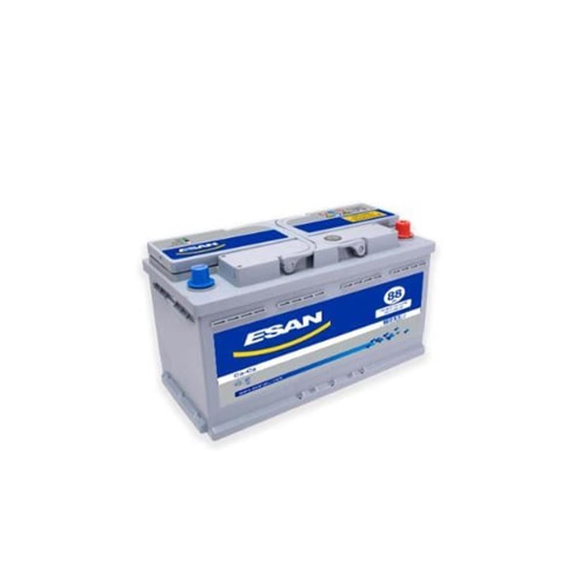 AKU 12 VOLT 88 AMPER TAM KAPALI R+ DUZ KUTUP175×350x190