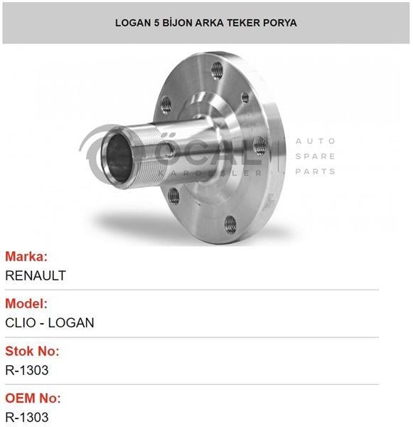 ARKA TEKER PORYASI 5 BİJON DACİA LOGAN