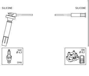 BUJİ KABLOSU TAKIM FORESTER 2.0 2.5 EJ20 02> IMPREZA 2.0 00> 2.5 02>05 LEGACY III 2.0 2.5 98>03