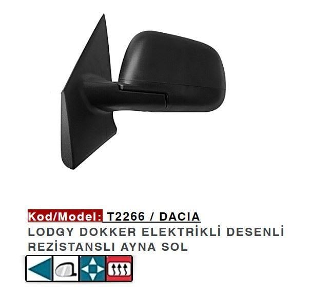 DIŞ DİKİZ AYNASI SOL LODGY DOKKER ELEKTRIKL