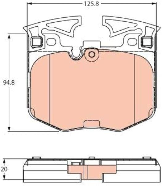 DİSK BALATA BMW ÖN G30 G11 G01 G05 GDB2260 34116872750
