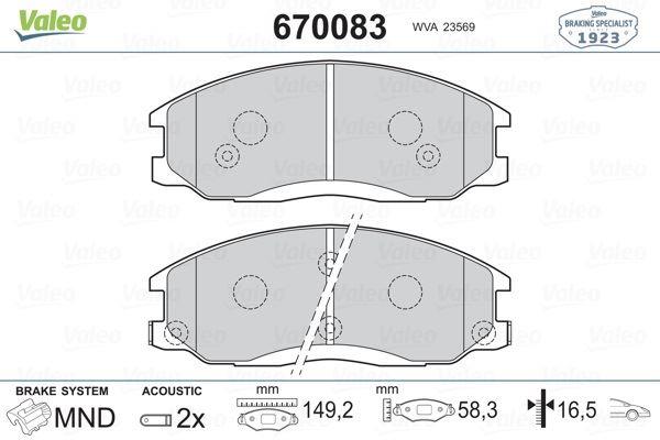 FREN BALATASI ÖN SANTAFE 01>06 TRAJET 99> SSANGYONG ACTYON 08>12-KYRON 08>12-REXTON 12>