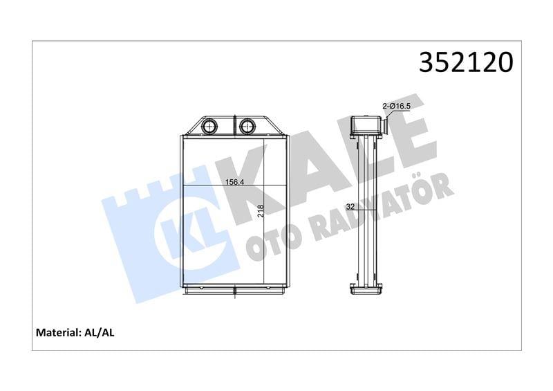 KALORİFER A6 ALLROAD 01>04 4B1819031 4B1819031C