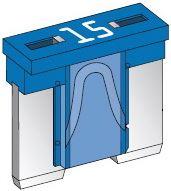 MINI YASSI ALÇAK PROFIL SİGORTA - 10 AMPER
