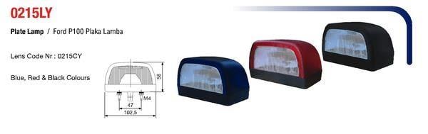 PLAKA LAMBASI FORD OTOSAN P 100