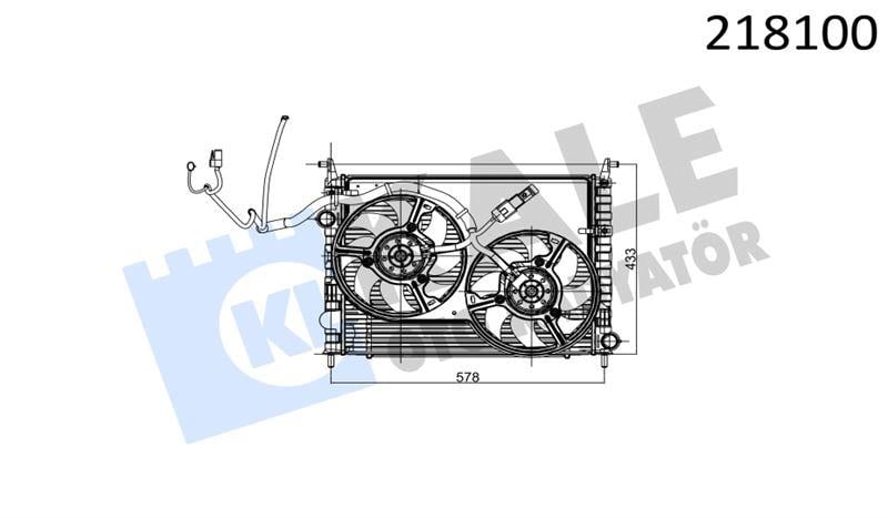 RADYATÖR + FAN + DAVLUMBAZ FIAT STRADA 1.3 JTD NAC