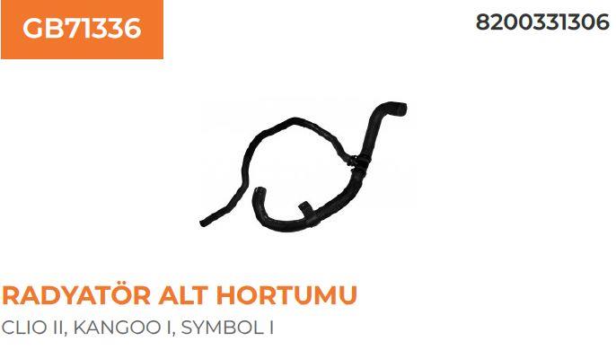 RADYATÖR ALT HORTUMU RENAULT SYMBOL II 1,5 DCI 09.