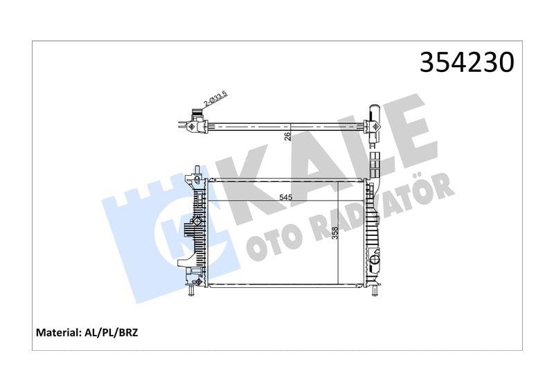 RADYATÖR FORD C MAX II FOCUS III TRANSIT CONNECT