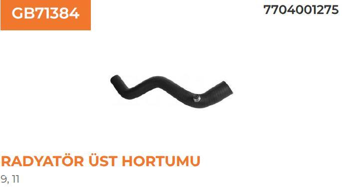 RADYATÖR HORTUMU ÜST R9 R11 7704001275