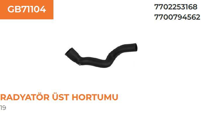 RADYATÖR ÜST HORTUMU(RN19-1.6ie)