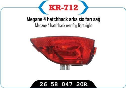 SİS FARI ARKA SAĞ SYMBOL MEGANE IV SANDERO JOY MODEL