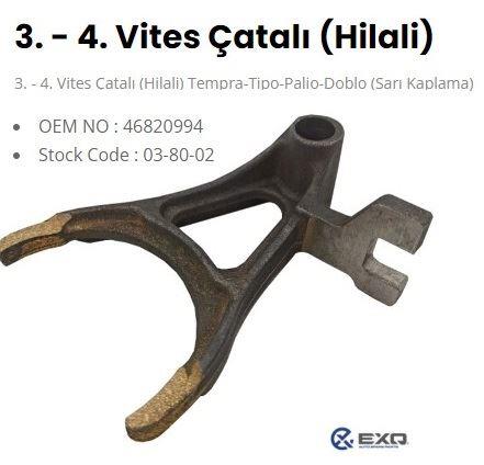 VITES ÇATALI HILALI 3 4 TPSX TIPO UNO PALIO 1.2