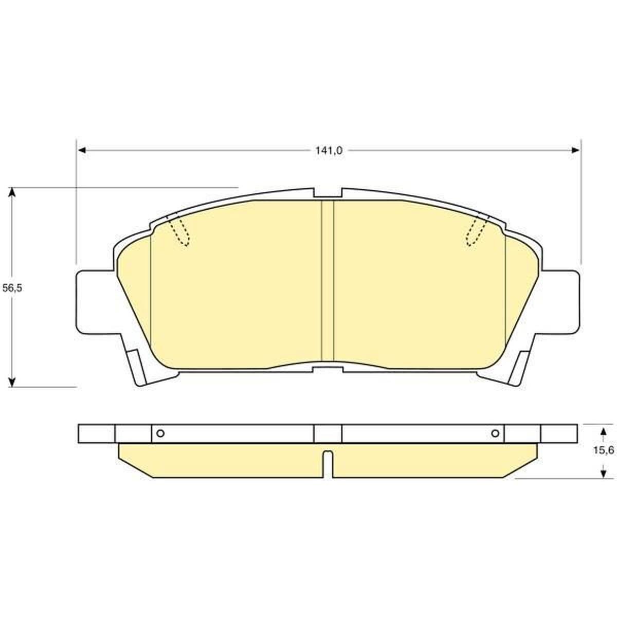 BALATA FREN ON-(TOYOTA: AVENSIS 00>02 )