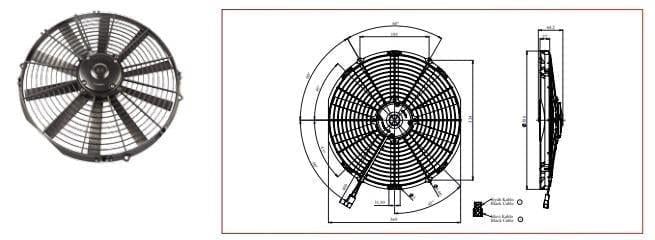12V 14 KOMPLE YASSI İNCE ÜFLEYİCİ FAN MOTORU AKSİYEL 5702214120001