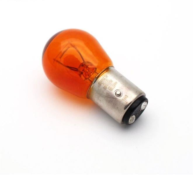 12V 21 5W 1016 AMPÜL SARI ÇAPRAZ TIRNAK SASI AMPÜL 7528 17916 TURUNCU