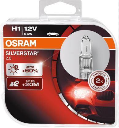 12V H1 AMPÜL SILVERSTAR TIRNAKLI %60. FAZLA GUÇLU IŞIK UZUN OMUR