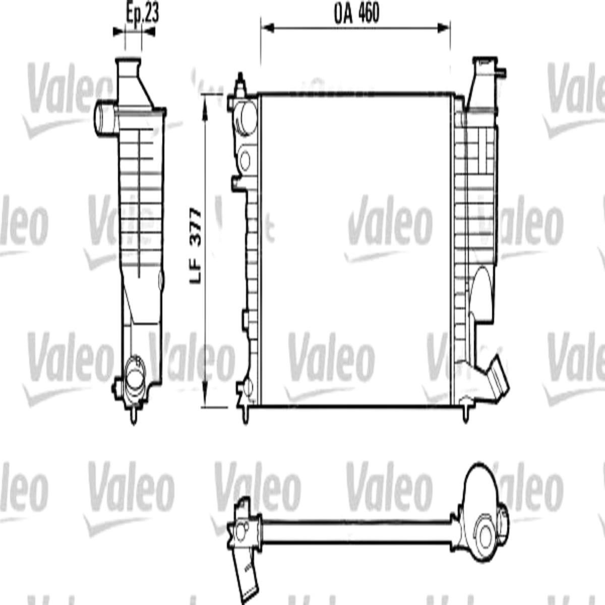 MOTOR SU RADYATORU P306 XSARA (KLIMASIZ) SEGMANLI 1,4I / 1,6I / 1,8I 97> TU3JP OLCU: (377,5*460*23)