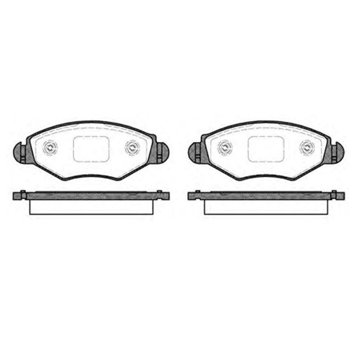 ON FREN DISK BALATA WVA 23205 23597 ( PEUGEOT : 206 1.4 1.4HDI 1.6 01- )