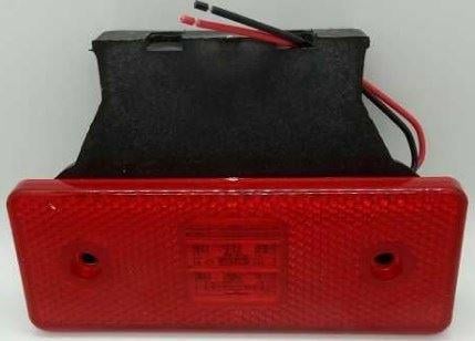 24 VOLT LEDLİ SIDE MARKER KIRMIZI BRAKETLİ