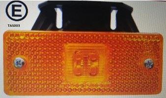 24 VOLT LEDLİ SIDE MARKER SARI BRAKETLİ 0219L