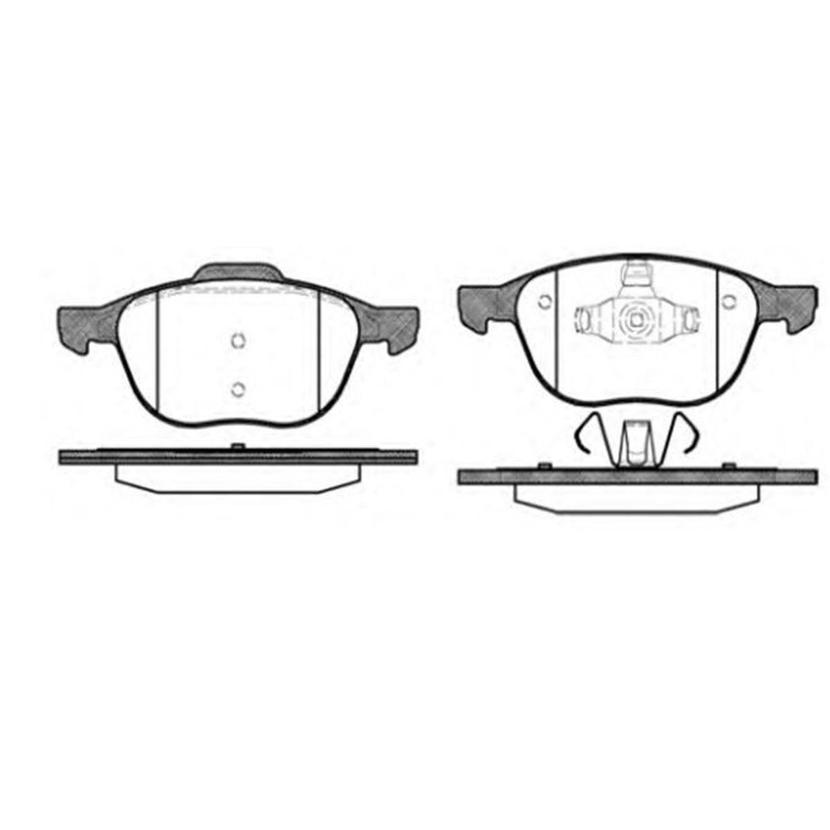 ON FREN DISK BALATA ( FORD : FOCUS CMAX 04-15 ) ( MAZDA3 03>10 ) (VOLVO S40-V50-C30-C70) (04-13)  (15''-16'')
