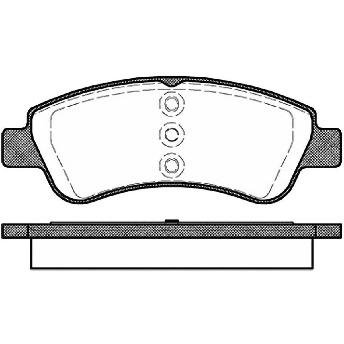 ON FREN DISK BALATA WVA 23599 23954 (OPEL:CROSSLAND X  14''- PEUGEOT : 207 - 107 1.4 16V-1.4 HDI 02/06-- )