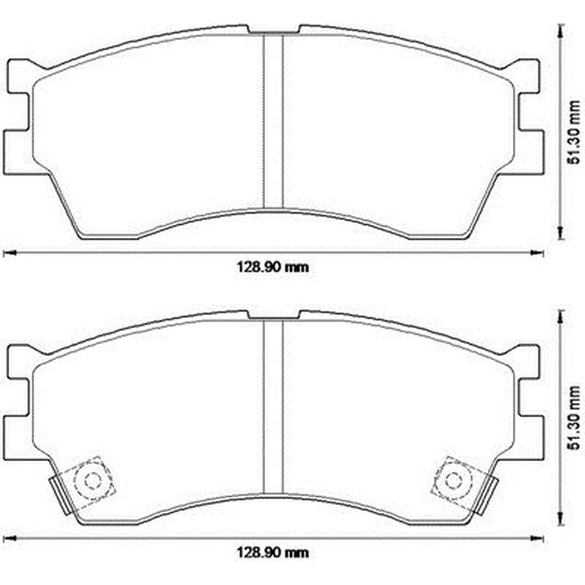 BALATA FREN ON-(KIA: SHUMA 98>04/RIO 00>04 ''14 JANT''/CLARUS 96>01   ) 