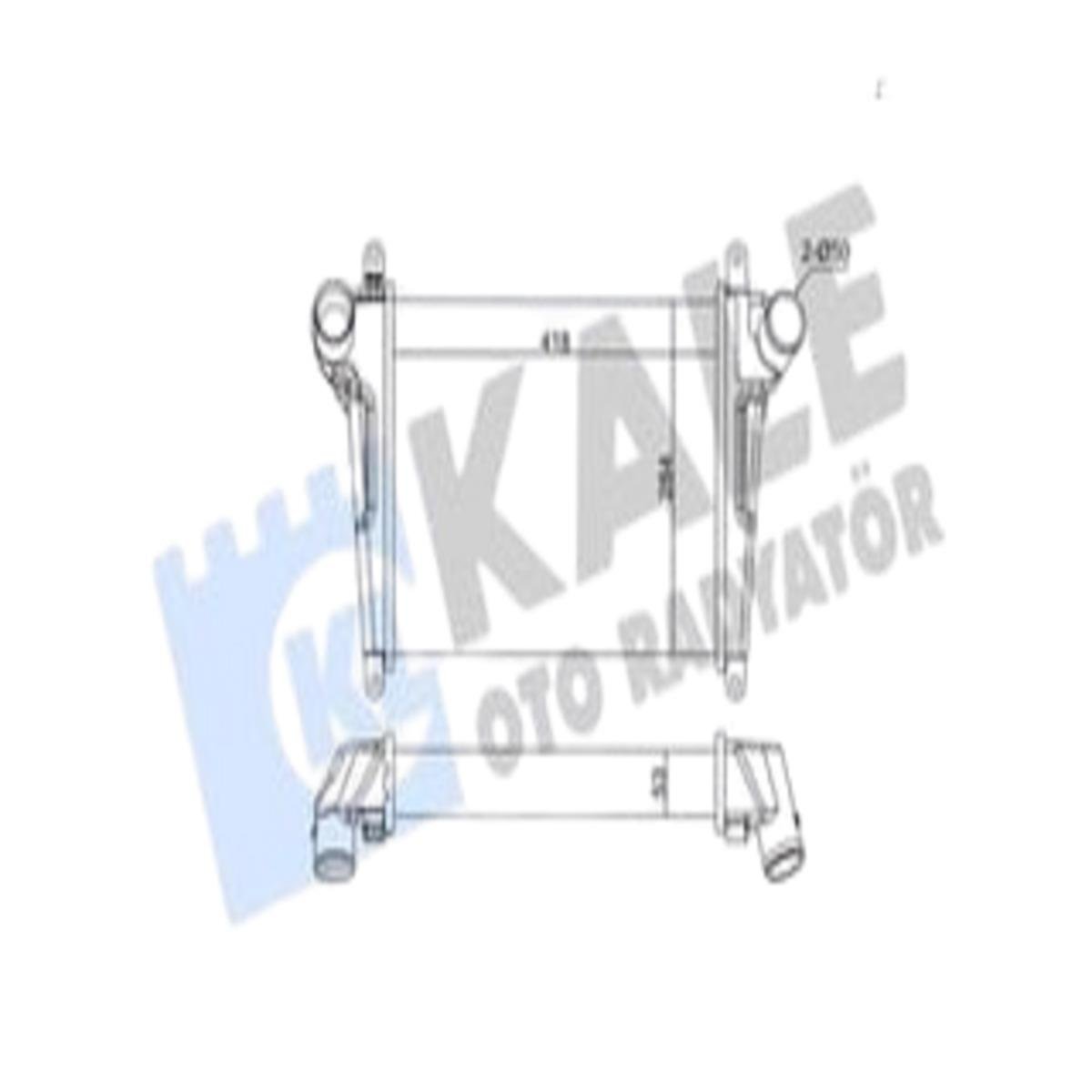 TURBO INTERCOOLER RADYATORU [BRAZING AL/AL] ISUZU NLR NNR (3,5 TON)