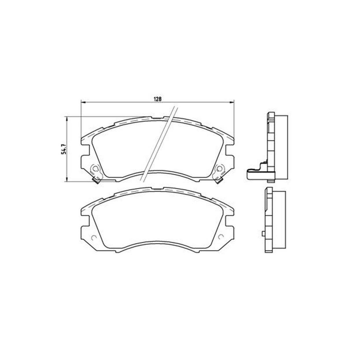 BALATA FREN ON-(SUBARU: LEGACY 89>98 ''4WD''/IMPREZA 92>00 ''4WD''  )