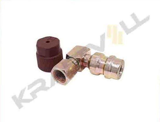 ADAPTOR  3/16''  90° YÜKSEK BASINC KIRMIZI KAPAKLI (5 ADET)