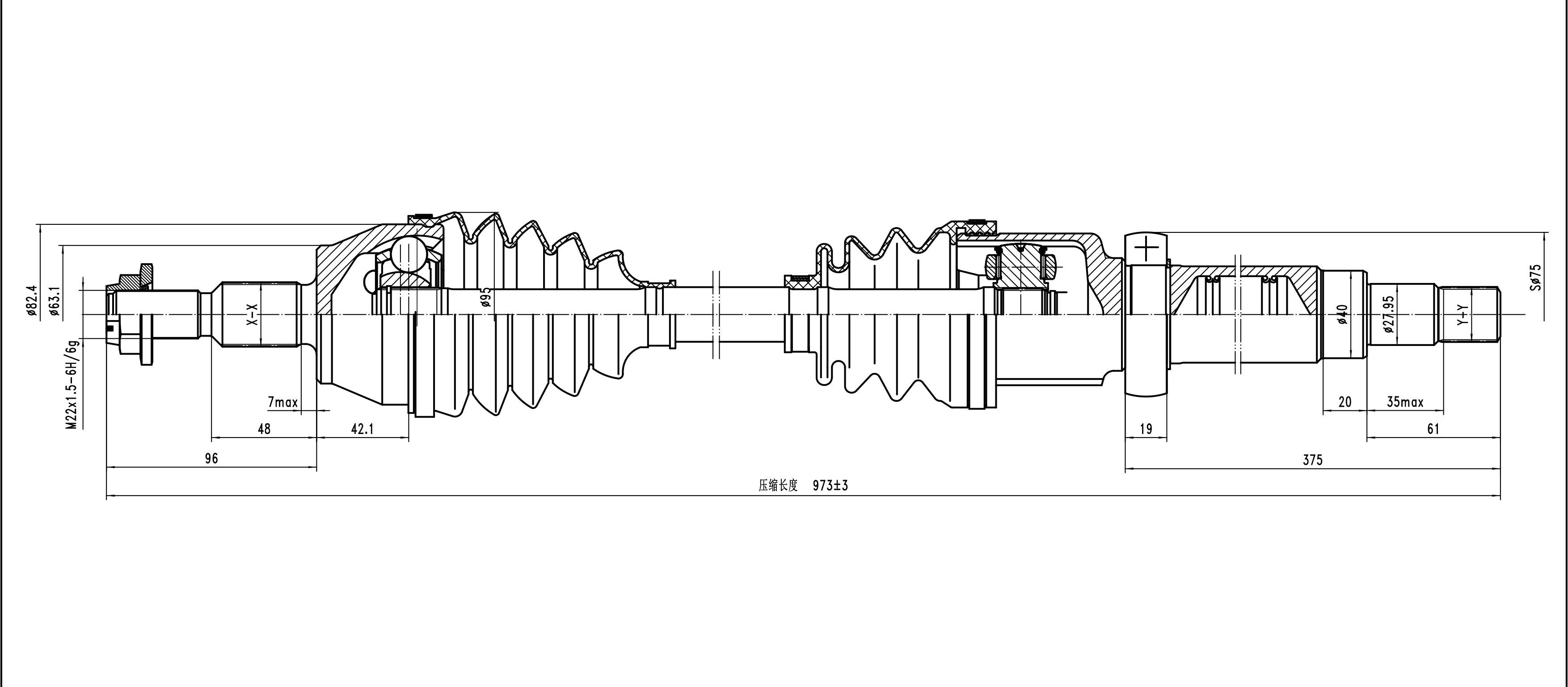 AKS SAĞ Focus III 1.0 12v EcoBoost 2012- MT A:27 C:973 B:23