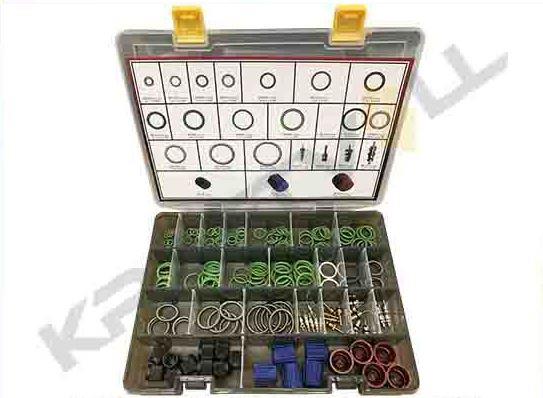ALMAN ARAÇLARI KLIMA BAKIM SETI - (O-RING-SPRING LOCK-SUBAP IGNESI - KAPAK (171 PARCA)