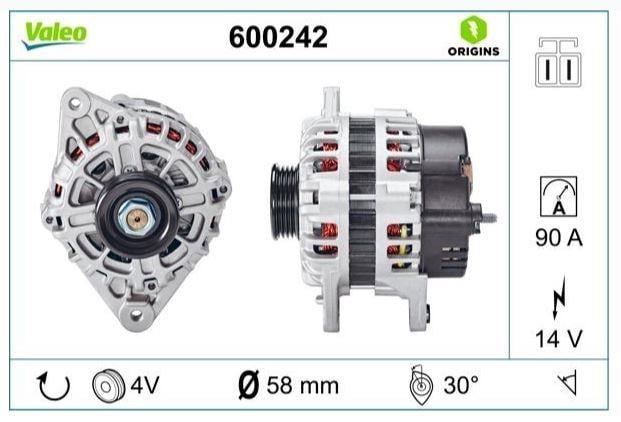 ALTERNATÖR HYUNDAI ACCENT 1.5/1.6 00-02, COUPE ELA
