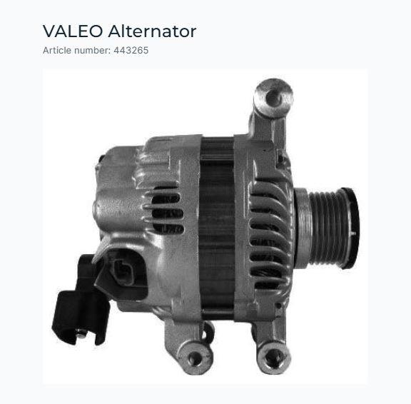 ALTERNATÖR PEUGEOT 208, 308, CITROEN C3, C4, DS3