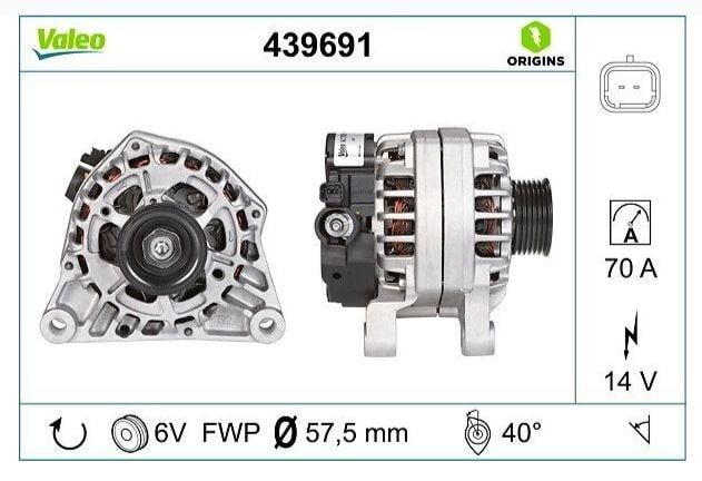 ALTERNATÖR PSA ESKİ 439275 1.1-1.4-1.6-1.9 206 TEP
