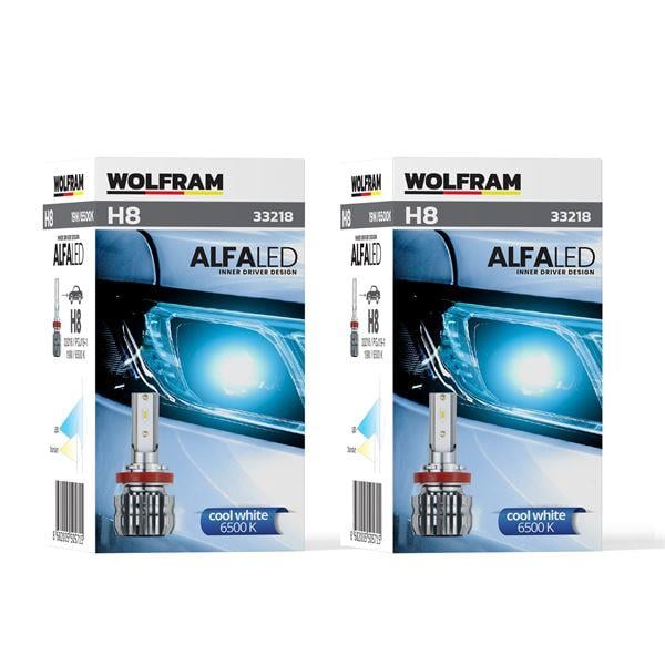 AMPUL LED XENON ALFA 1800 LÜMEN H8 12V 19V TAKIM