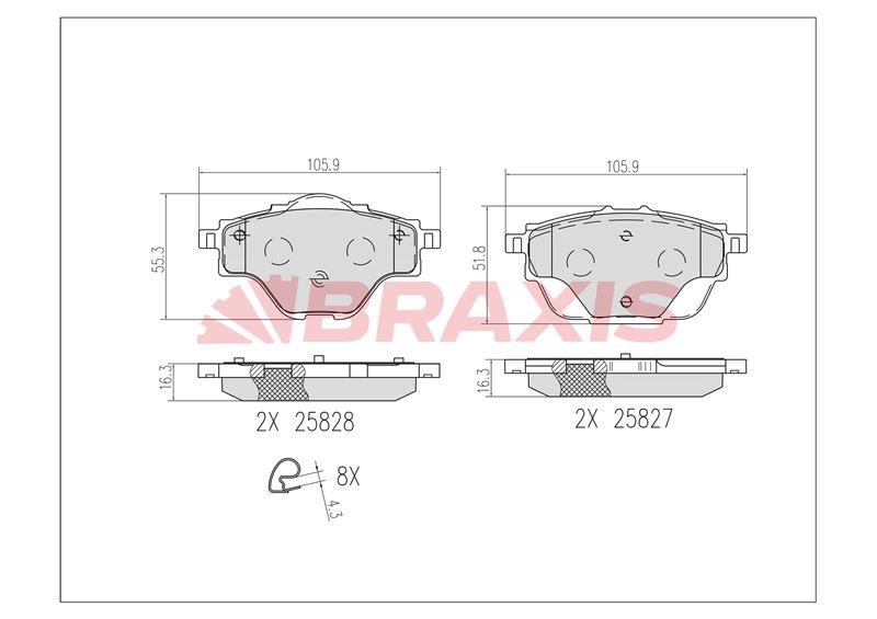 ARKA FREN BALATASI 3008 II-308 II-5008 II-508 II-C4 GRAND PICASSO II-C5 AIRCROSS-DS7-GRANDLAND X 13> DISK CAPI : 290MM