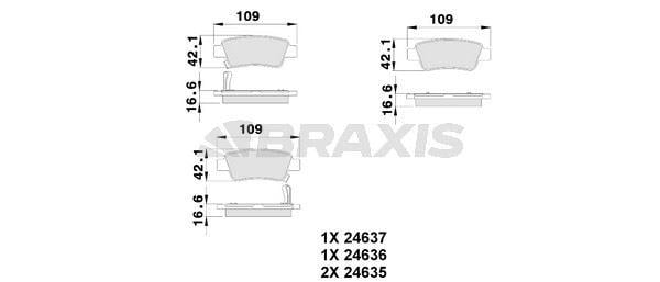 ARKA FREN BALATASI HONDA CRV 2.0 VTEC 2007-2012 CRV 1.6 2012->
