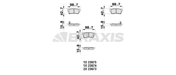 ARKA FREN BALATASI SSANGYONG ACTYON 2.0 2.3 2.7 2005-> DAEWOO MUSSO - REXTON